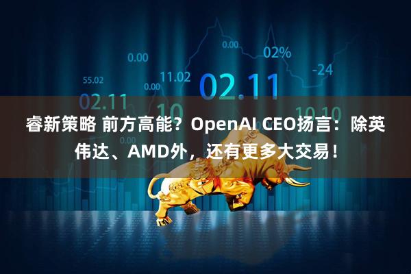 睿新策略 前方高能？OpenAI CEO扬言：除英伟达、AMD外，还有更多大交易！